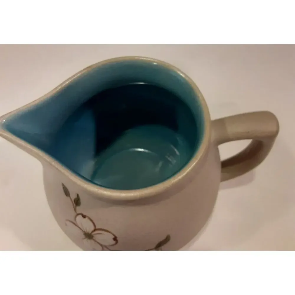 Pigeon Forge Pottery Dogwood Collection Creamer,Sugar,Tea Pot